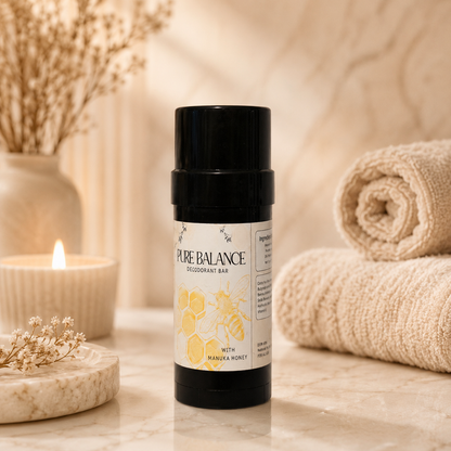 Pure Balance Natural Desodorant Bar | With Manuka Honey & Botanical Butters