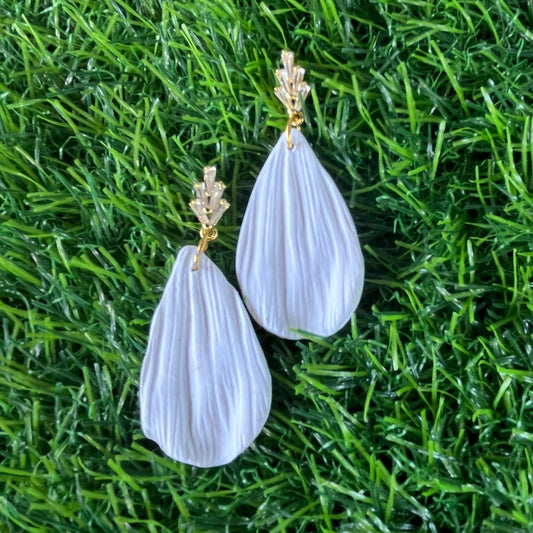 White Petals in Polymer Clay