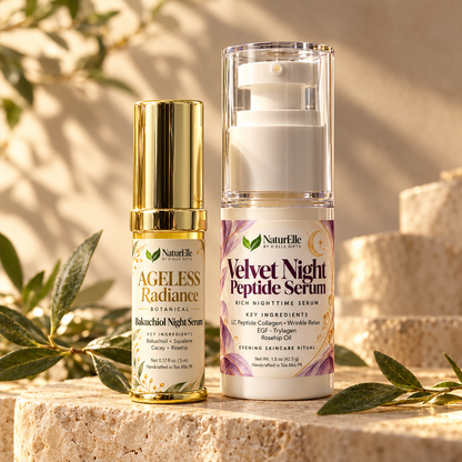 Dúo de Serum de Colágeno & Serum de Bakuchiol | Velvet & Radiance Night Duo