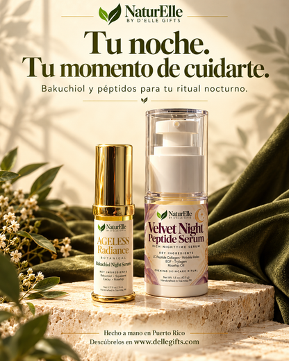 Dúo de Serum de Colágeno & Serum de Bakuchiol | Velvet & Radiance Night Duo