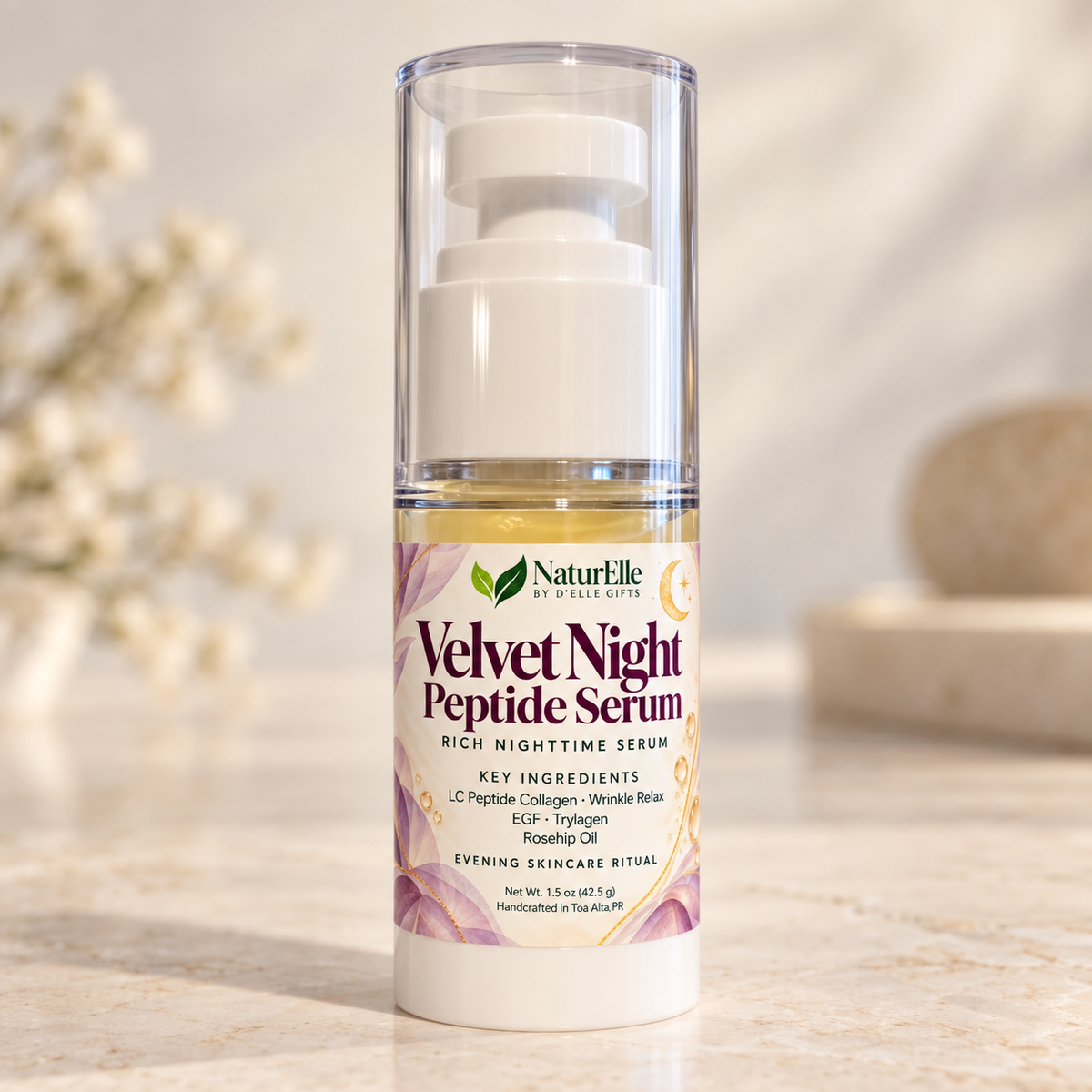 Sérum Nocturno de Péptidos y Colágeno | Velvet Night Collagen Peptide Serum