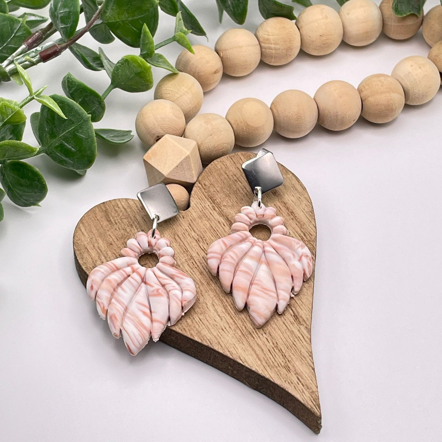 Vintage Polymer Clay Earring