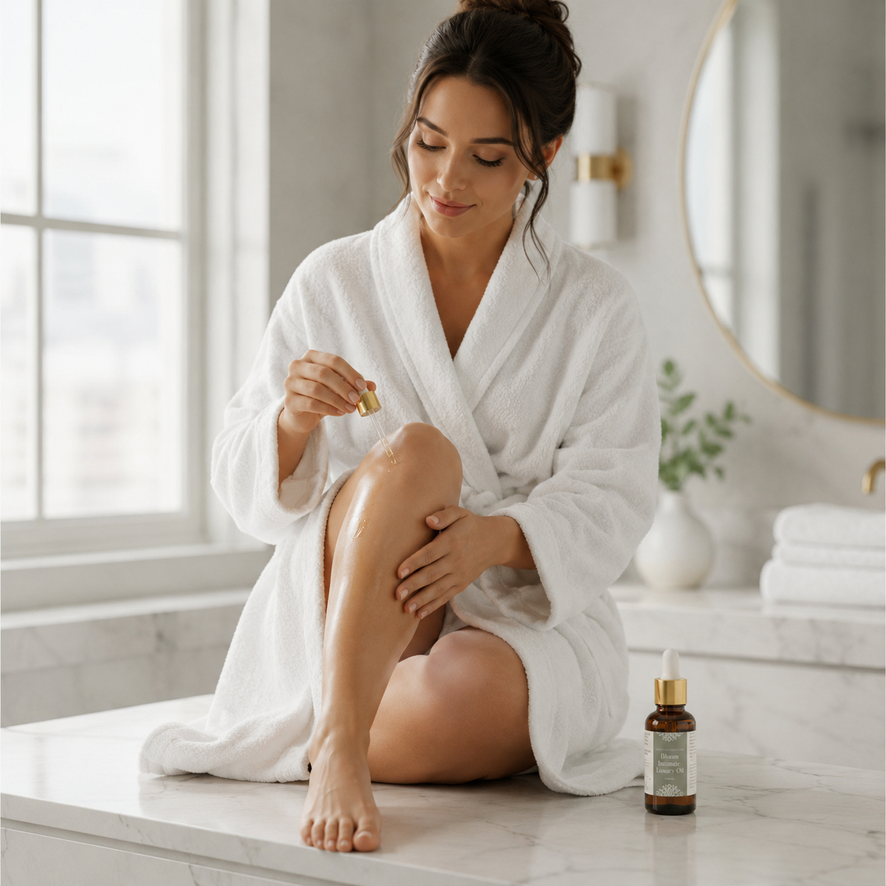 aceite intimo que humecta la piel de forma profunda en area intima, brazos, codos