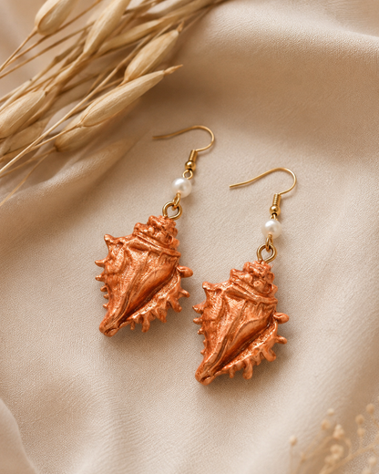 Set de joyeria en polimero de caracoles