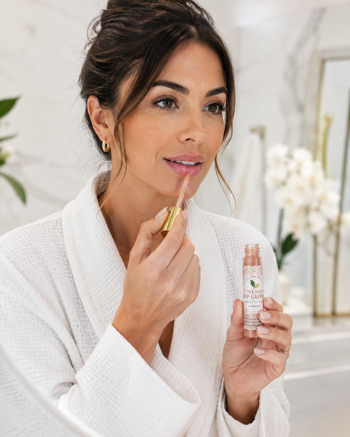 labial natural con péptidos que ayudan a humectar los labios secos y agrietados